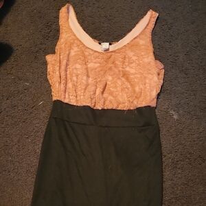Wet Seal Peach Lace Mini Dress